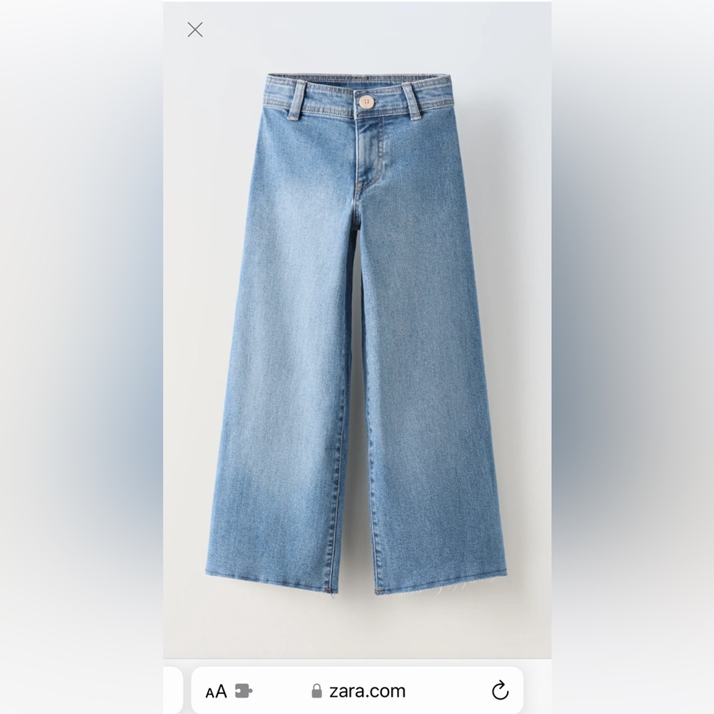 Zara Girls Marine Jean- Blue Size 10